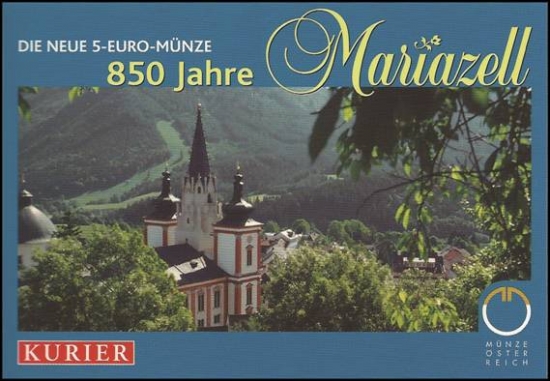 Münzfolder Mariazell blau